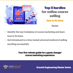 Top 5 hurdles for online course selling